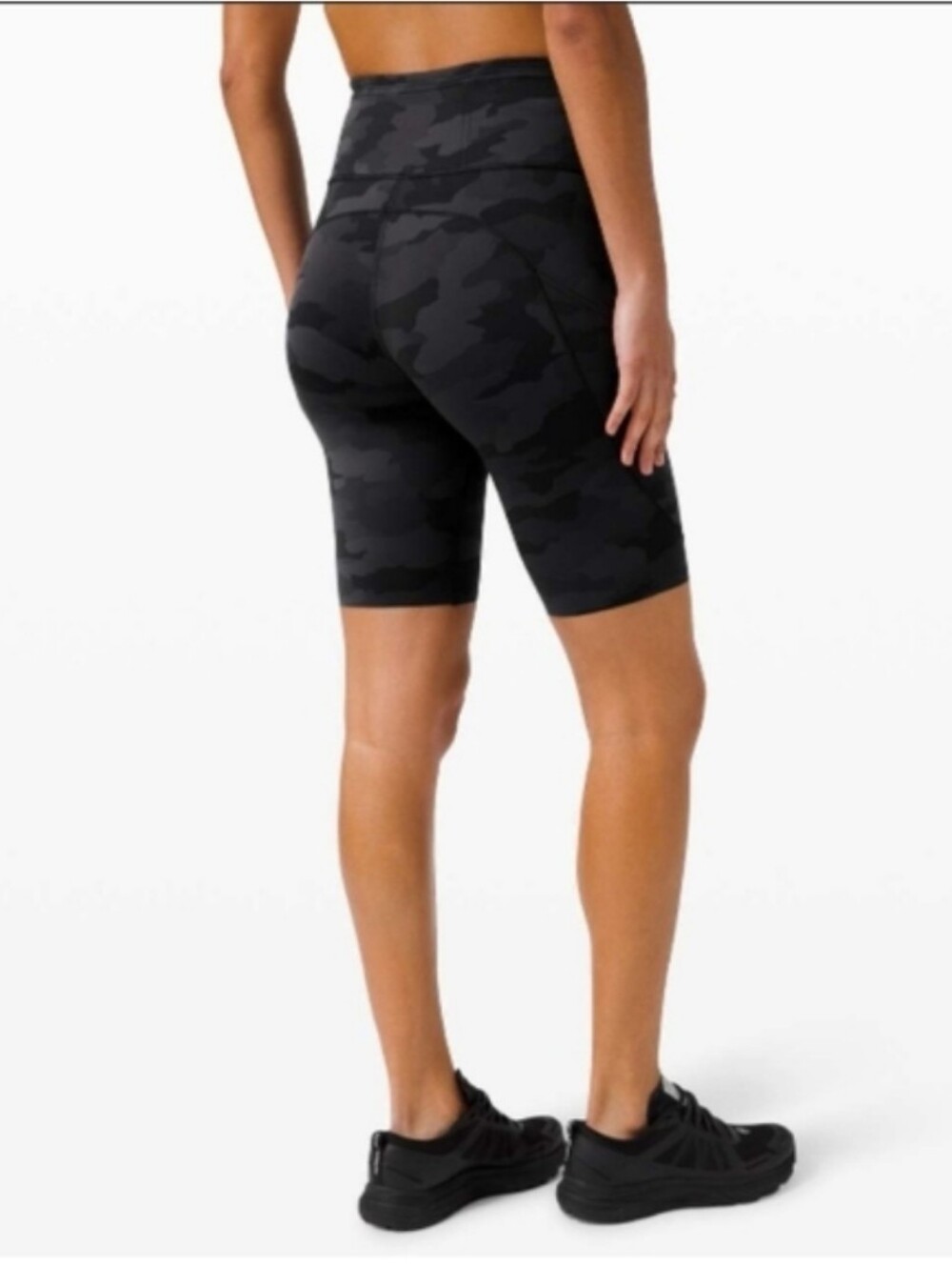 Lululemon Fast and Free Long Bike Shorts,Heritage Camo,size 10